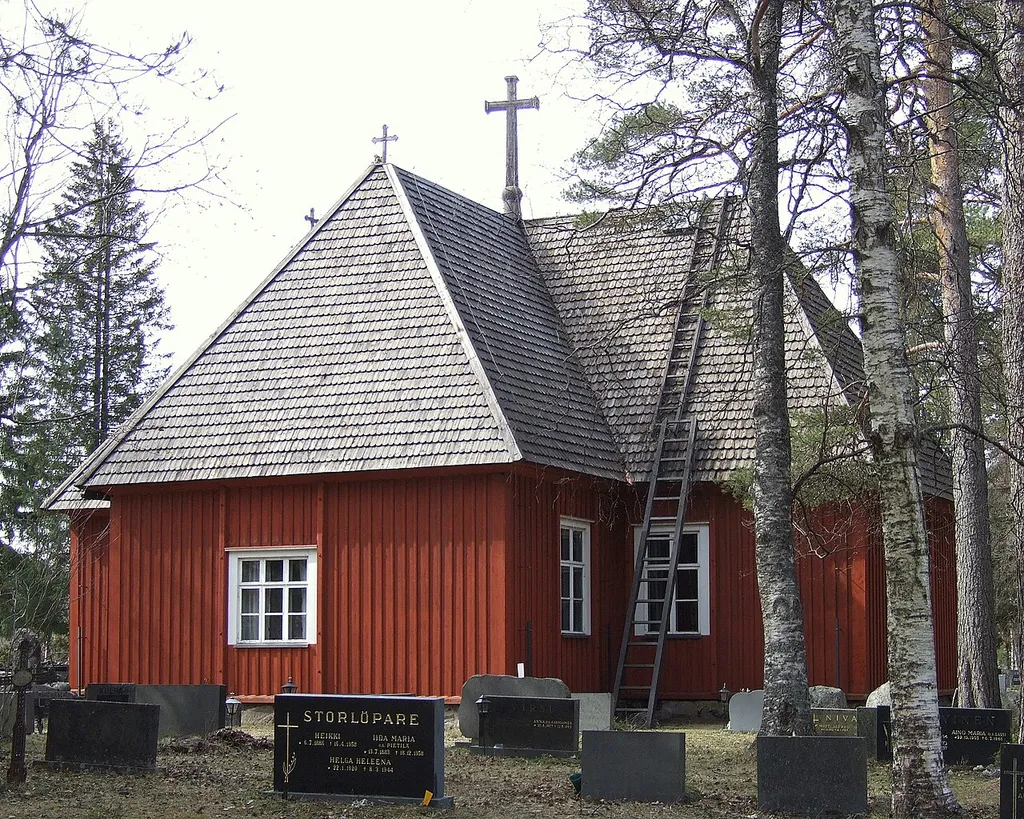Revonlahti church in the municipality of Siikajoki(Finland). The church was built 1775.