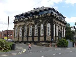 Zion United Reformed Church and lodge to north east