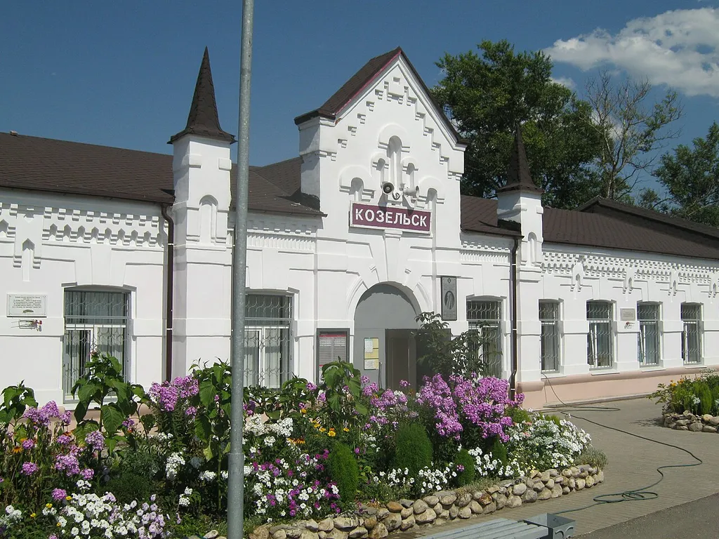 Kozelsk railway staition, Kaluga region, Russia