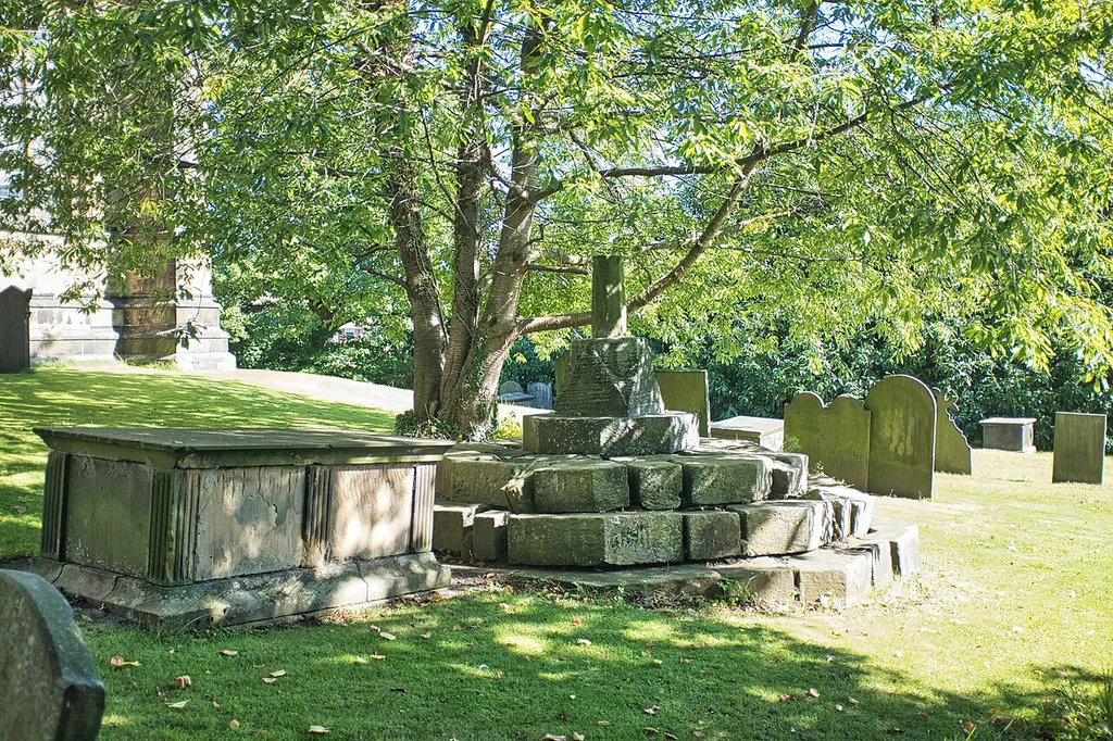 Dronfield, Churchyard Cross, 20 Metres South Of The Church Of St John The Baptist.