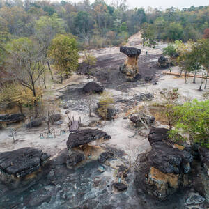 Phu Phrabat, a testimony to the Sīma stone tradition of the Dvaravati period